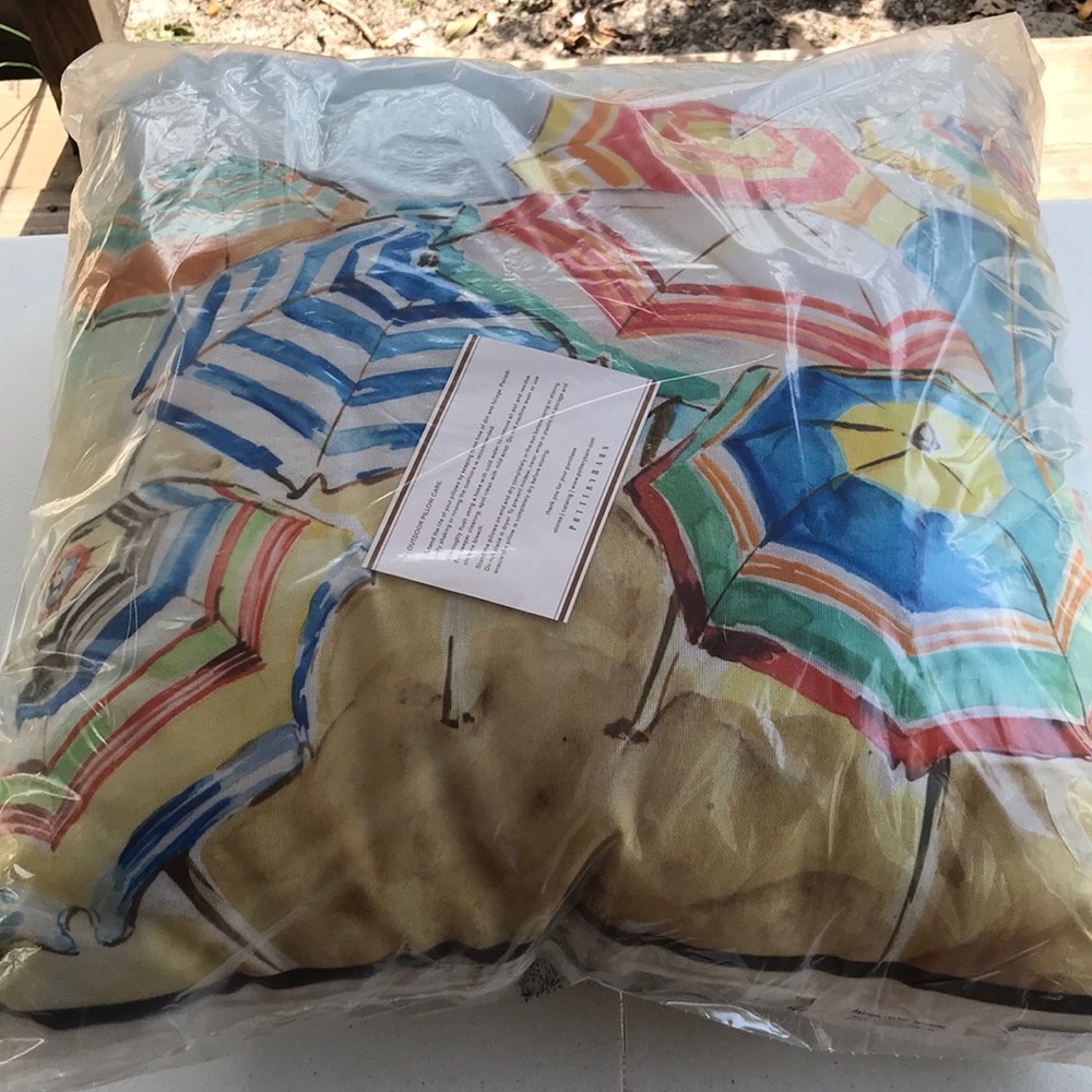 Pottery barn outdoor umbrella pillow